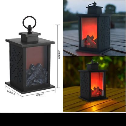 RadiantFlame LED-Lanterne med Realistisk Flammeeffekt