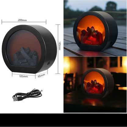 RadiantFlame LED-Lanterne med Realistisk Flammeeffekt