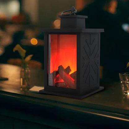RadiantFlame LED-Lanterne med Realistisk Flammeeffekt