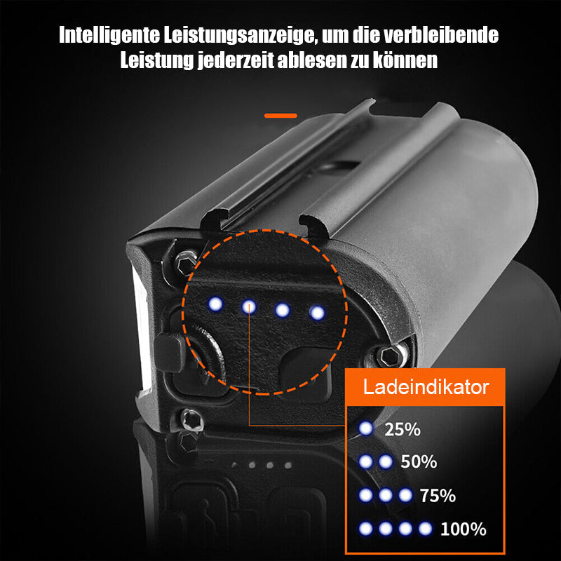 Genopladelig LED-cykellygte 900 lumen til natkørsel