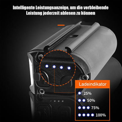 Genopladelig LED-cykellygte 900 lumen til natkørsel