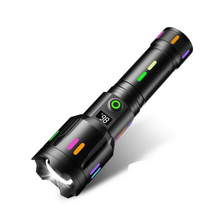 Genopladelig LED Lommelygte 9000 Lumen med Justerbar Lysstråle