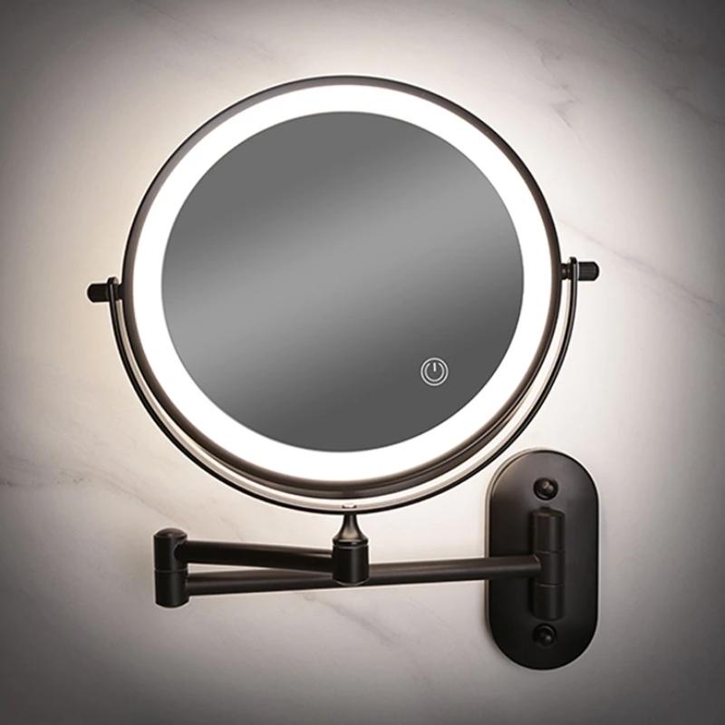 RefleX Genopladeligt LED Sminkespejl med 3 Lysindstillinger