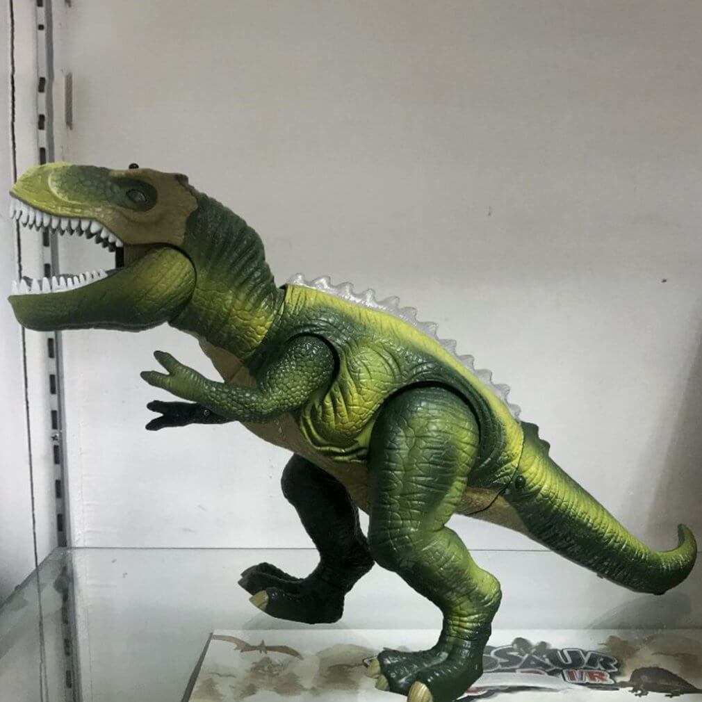 Fjernstyret T-Rex dinosaurlegetøj med LED-lys og brølende lyde