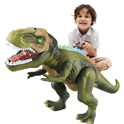 Fjernstyret T-Rex dinosaurlegetøj med LED-lys og brølende lyde