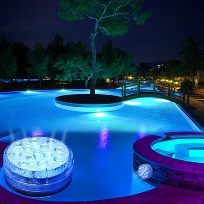 Fjernbetjent Vandtæt LED Poollampe RGB Undervandslampe til Pool og Spa