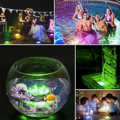 Fjernbetjent Vandtæt LED Poollampe RGB Undervandslampe til Pool og Spa
