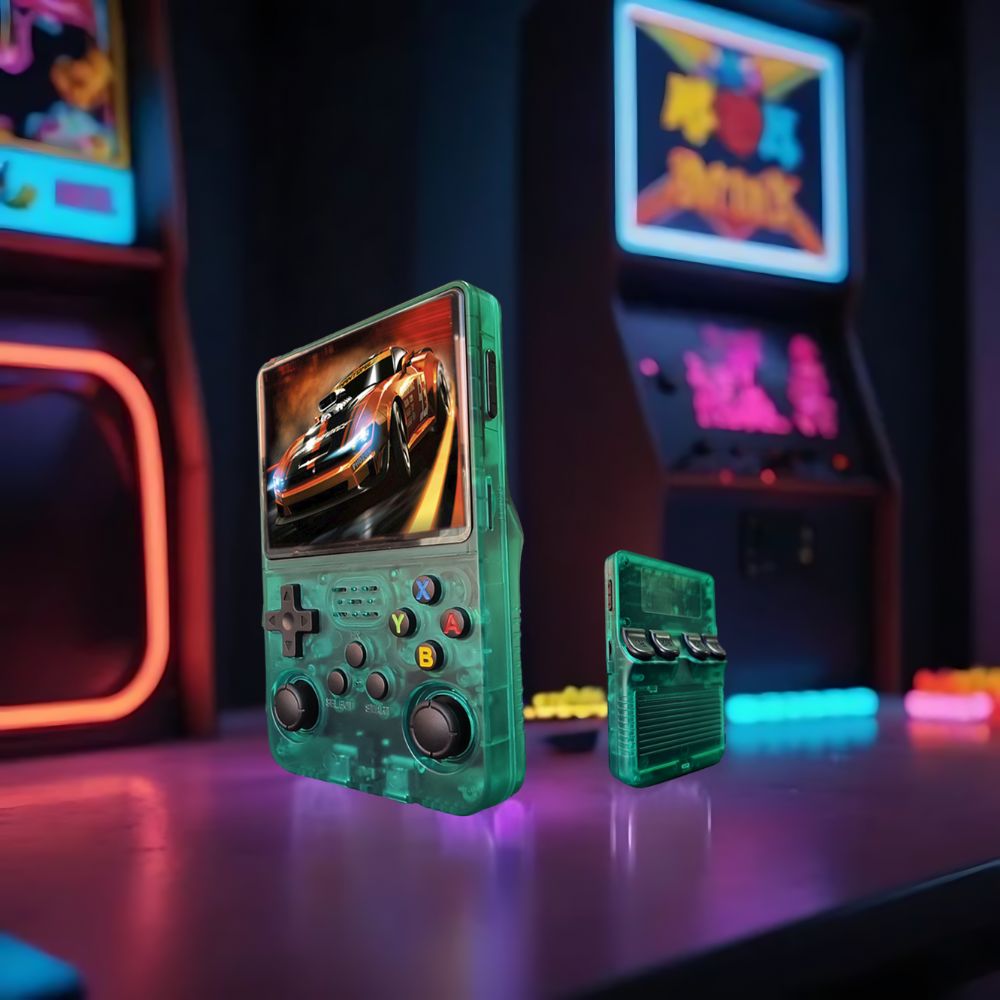 Retro Håndholdt Spilkonsol med HD-skærm og Indbyggede Spil