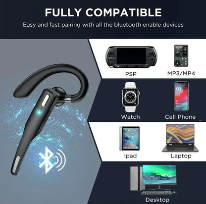RoadMic Pro Trådløst Bluetooth Headset med Dobbelt Mikrofon og Støjreduktion