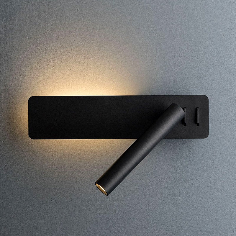 Roterbar LED Væglampe til Læsning med Dæmpbar Belysning