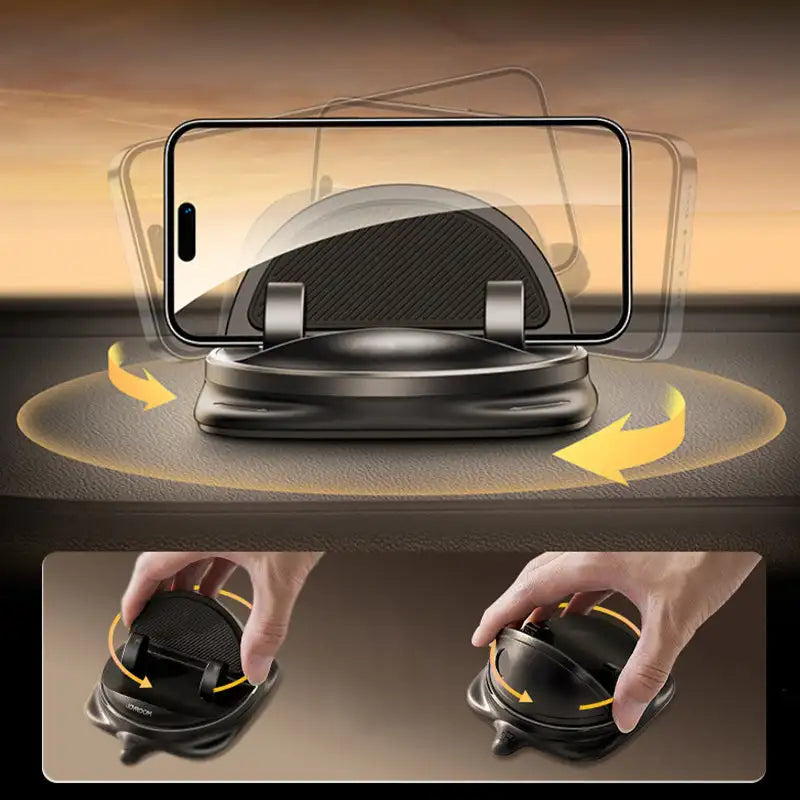 RotateX 360° Roterende Mobilholder til Bil med Justerbar Universel Montering