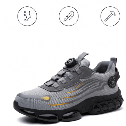 SafeShoez Ortopædiske Arbejdssko med Ståltå og Memory Foam