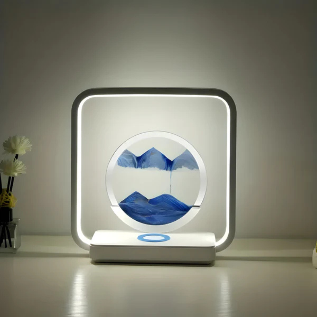 SandAura 3D LED-sandkunstlampe med stemningsbelysning