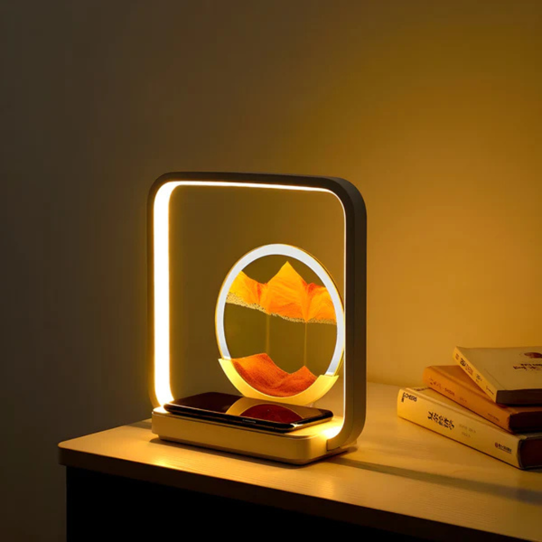 SandAura 3D LED-sandkunstlampe med stemningsbelysning