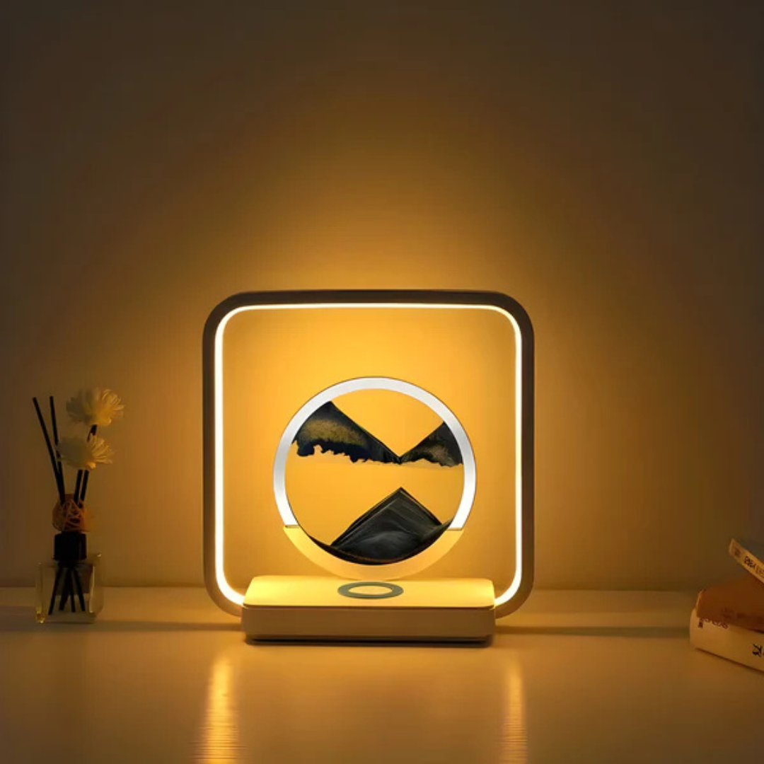 SandAura 3D LED-sandkunstlampe med stemningsbelysning
