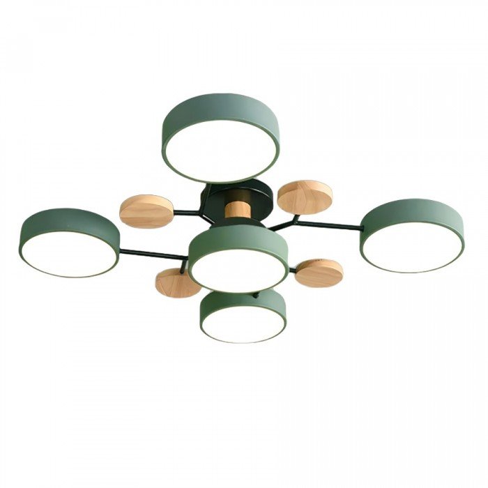 Skandinavisk LED Loftlampe med Moderne Gren Design og Varm Hvid Belysning