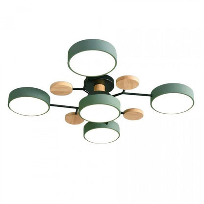 Skandinavisk LED Loftlampe med Moderne Gren Design og Varm Hvid Belysning