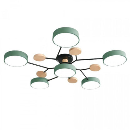 Skandinavisk LED Loftlampe med Moderne Gren Design og Varm Hvid Belysning