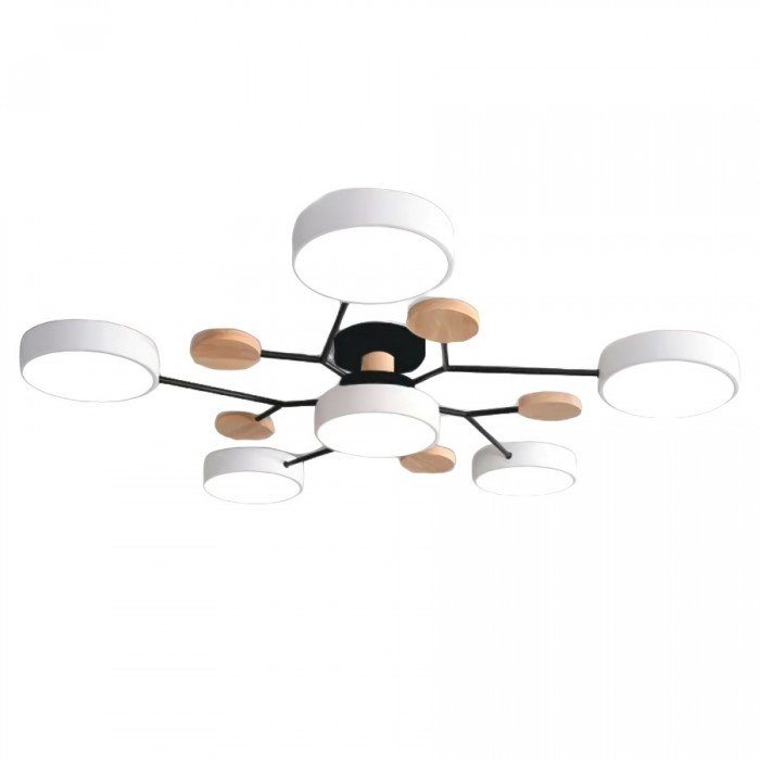Skandinavisk LED Loftlampe med Moderne Gren Design og Varm Hvid Belysning