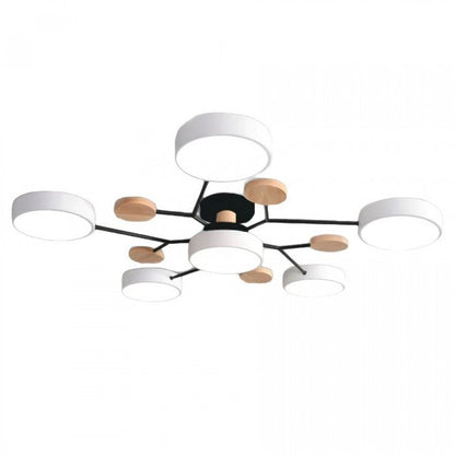 Skandinavisk LED Loftlampe med Moderne Gren Design og Varm Hvid Belysning
