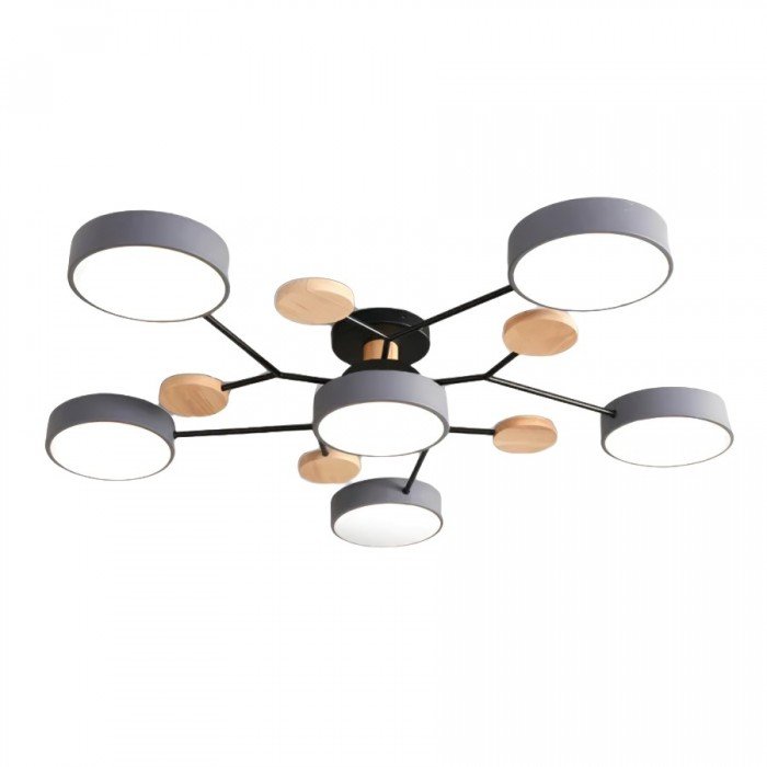 Skandinavisk LED Loftlampe med Moderne Gren Design og Varm Hvid Belysning