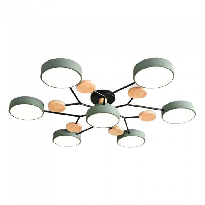 Skandinavisk LED Loftlampe med Moderne Gren Design og Varm Hvid Belysning