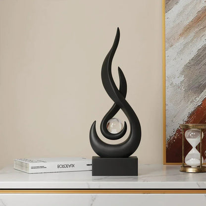 Serenity abstrakt skulptur med moderne kunstnerisk design til stilfuld boligindretning