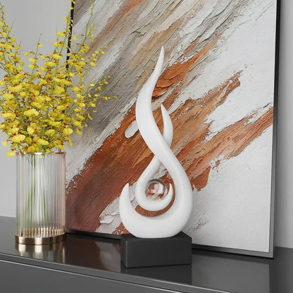 Serenity abstrakt skulptur med moderne kunstnerisk design til stilfuld boligindretning