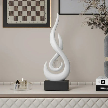 Serenity abstrakt skulptur med moderne kunstnerisk design til stilfuld boligindretning