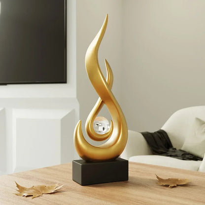 Serenity abstrakt skulptur med moderne kunstnerisk design til stilfuld boligindretning