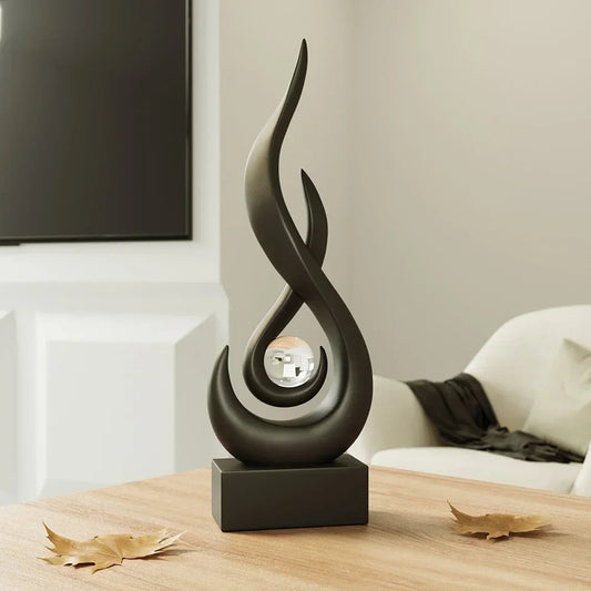 Serenity abstrakt skulptur med moderne kunstnerisk design til stilfuld boligindretning