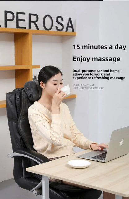 Shiatsu Helkrops Rygmassageapparat med Varme og Justerbar Indstilling