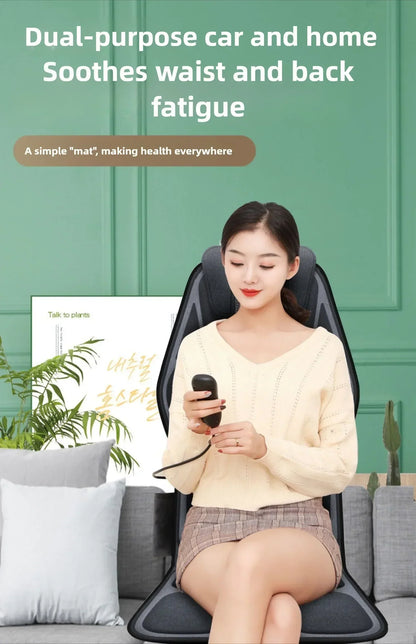 Shiatsu Helkrops Rygmassageapparat med Varme og Justerbar Indstilling