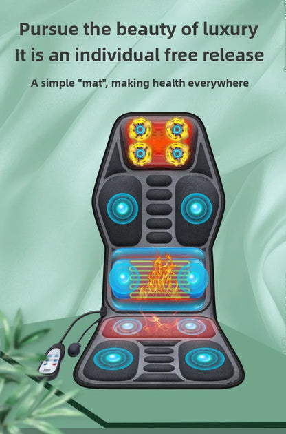 Shiatsu Helkrops Rygmassageapparat med Varme og Justerbar Indstilling
