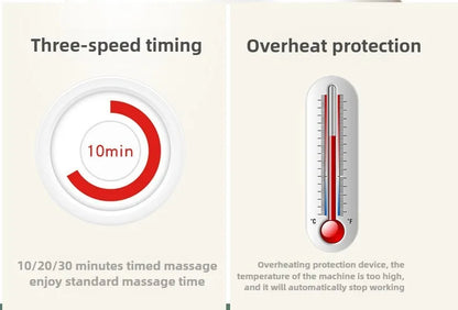 Shiatsu Helkrops Rygmassageapparat med Varme og Justerbar Indstilling