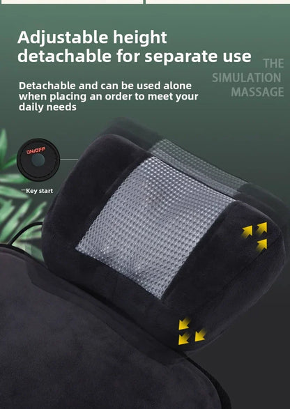 Shiatsu Helkrops Rygmassageapparat med Varme og Justerbar Indstilling
