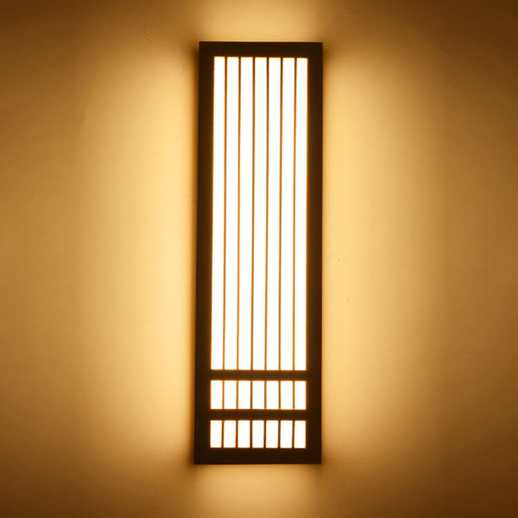 ShizuLight Japansk LED Væglampe i Træ med Varmt Stemningslys