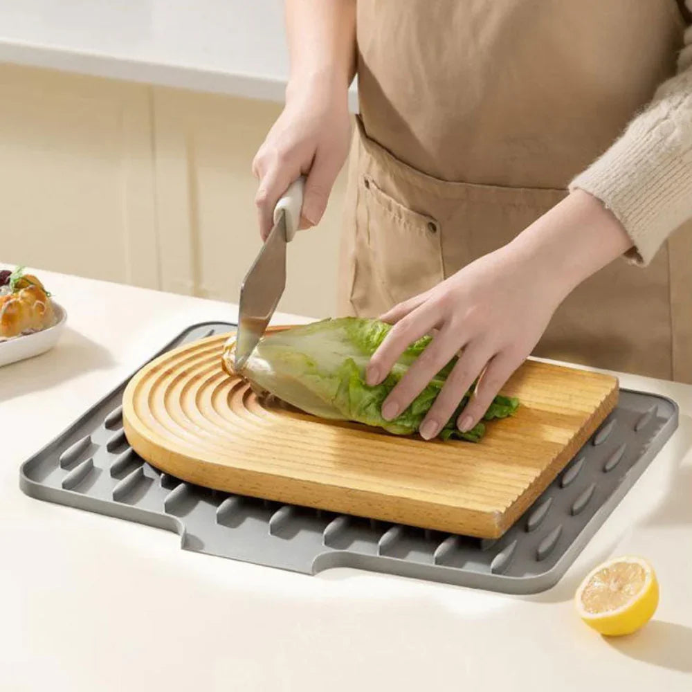 Silicool Silikonemåtte til Opvask, Varme og Beskyttelse af Køkkenbord