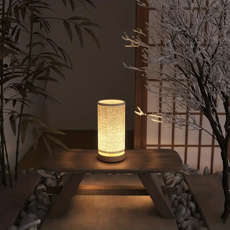 SimpleGlow Minimalistisk Natlampe i Træ med Varmt Lys