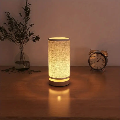 SimpleGlow Minimalistisk Natlampe i Træ med Varmt Lys