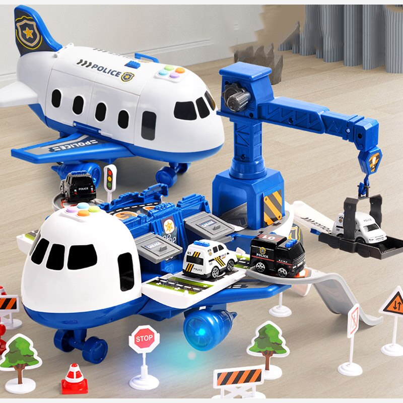 SkyExplorer Flylege Sæt med 20 Dele og Byggekøretøjer