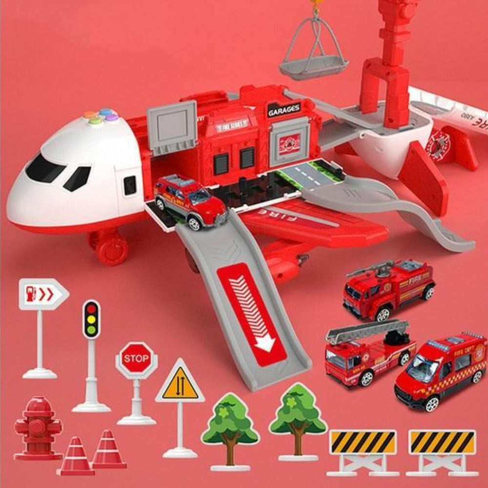 SkyExplorer Flylege Sæt med 20 Dele og Byggekøretøjer