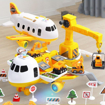 SkyExplorer Flylege Sæt med 20 Dele og Byggekøretøjer