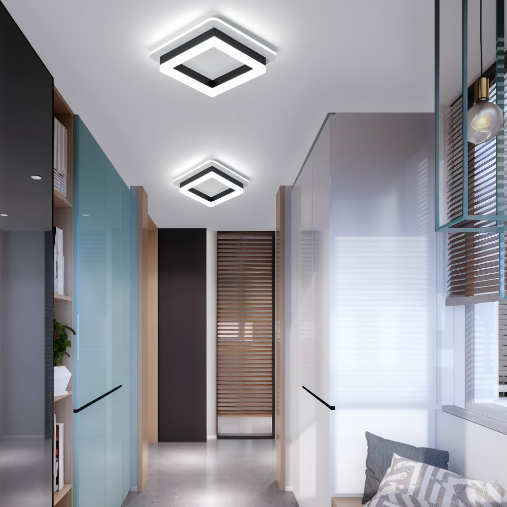 Slim Firkantet LED Loftlampe Minimalistisk Plafond