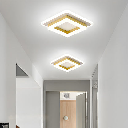 Slim Firkantet LED Loftlampe Minimalistisk Plafond