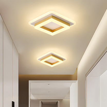 Slim Firkantet LED Loftlampe Minimalistisk Plafond