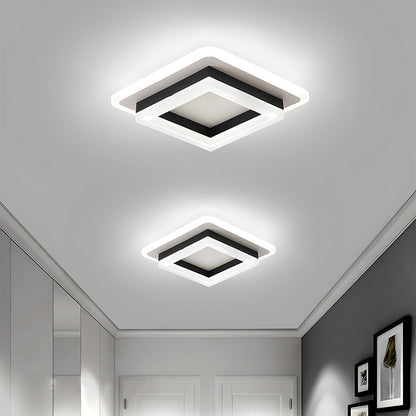 Slim Firkantet LED Loftlampe Minimalistisk Plafond