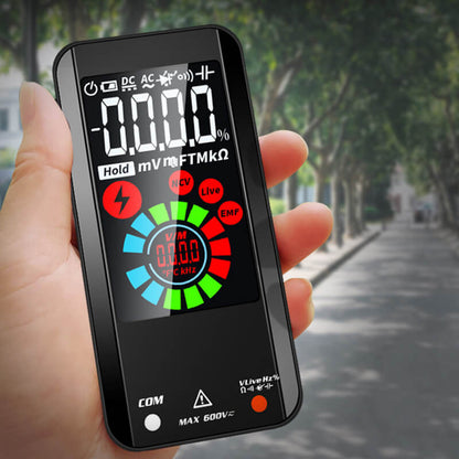 Smart digitalt multimeter med automatisk måling og baggrundsbelyst display