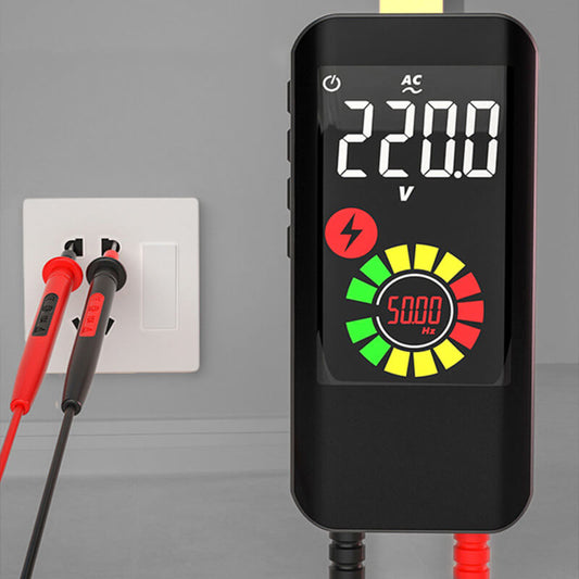 Smart digitalt multimeter med automatisk måling og baggrundsbelyst display