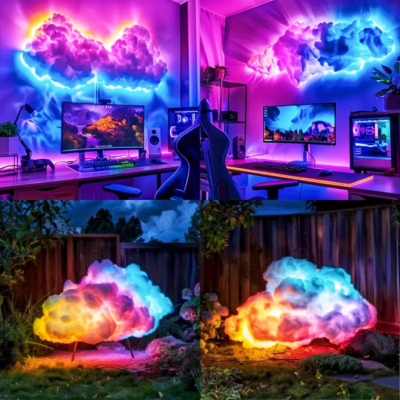 Smart LED Sky-Lampe med RGB, Musikstyring, App og Fjernbetjening